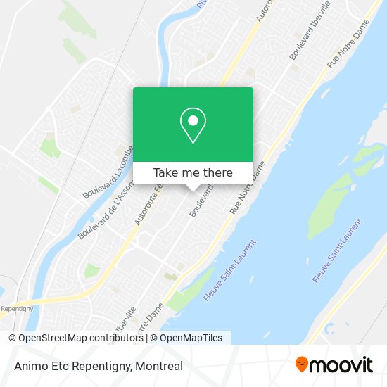 Animo Etc Repentigny map