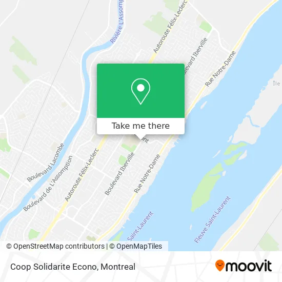 Coop Solidarite Econo map