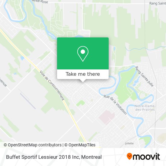 Buffet Sportif Lessieur 2018 Inc map