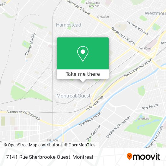 7141 Rue Sherbrooke Ouest map