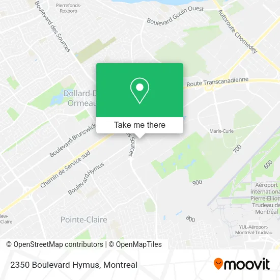 2350 Boulevard Hymus map