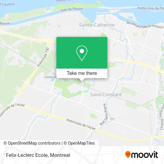 Felix-Leclerc Ecole map