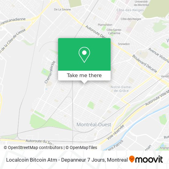 Localcoin Bitcoin Atm - Depanneur 7 Jours map