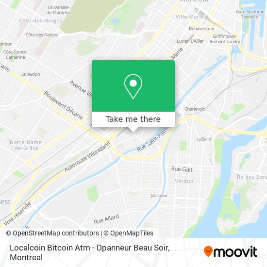 Localcoin Bitcoin Atm - Dpanneur Beau Soir map