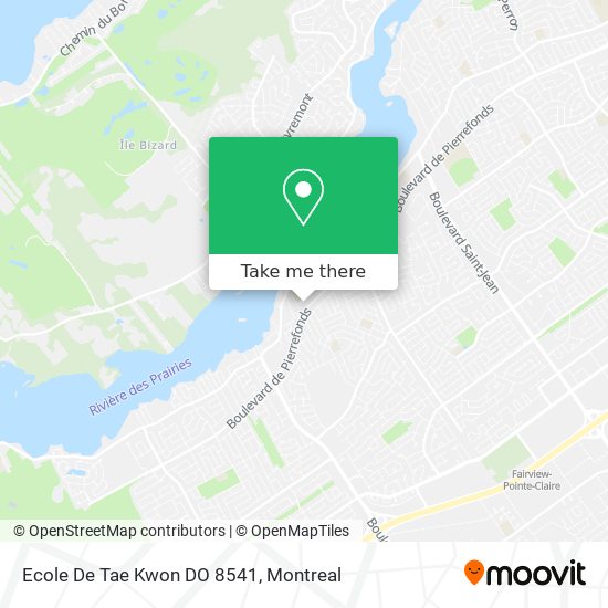 Ecole De Tae Kwon DO 8541 map