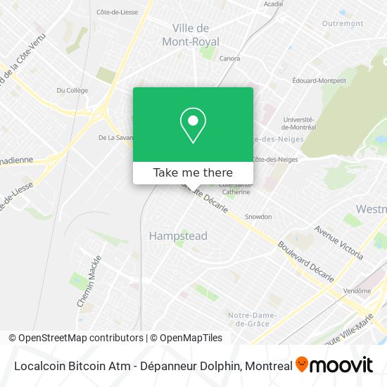Localcoin Bitcoin Atm - Dépanneur Dolphin map