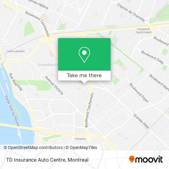 TD Insurance Auto Centre map