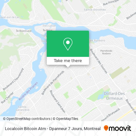 Localcoin Bitcoin Atm - Dpanneur 7 Jours map