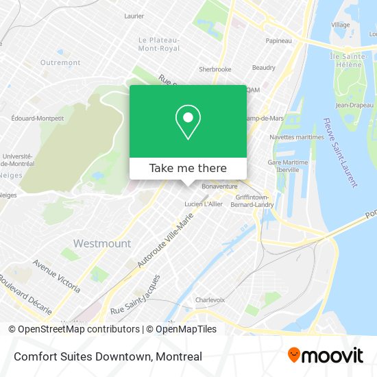 Comfort Suites Downtown map