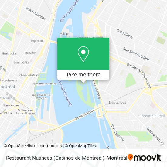 Restaurant Nuances (Casinos de Montreal) map