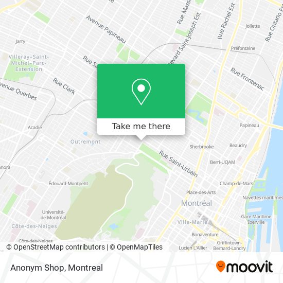 Anonym Shop map