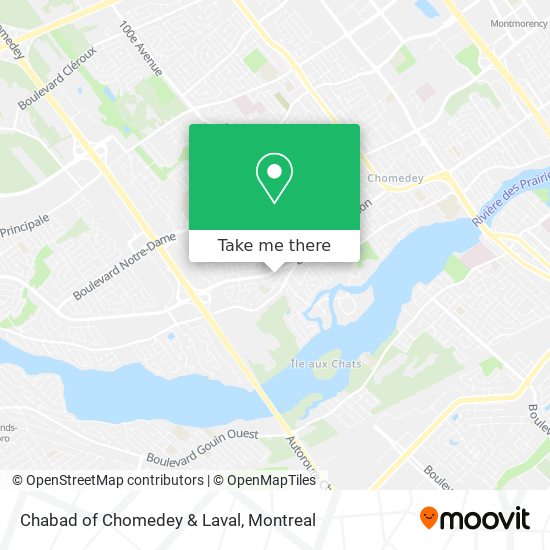 Chabad of Chomedey & Laval map