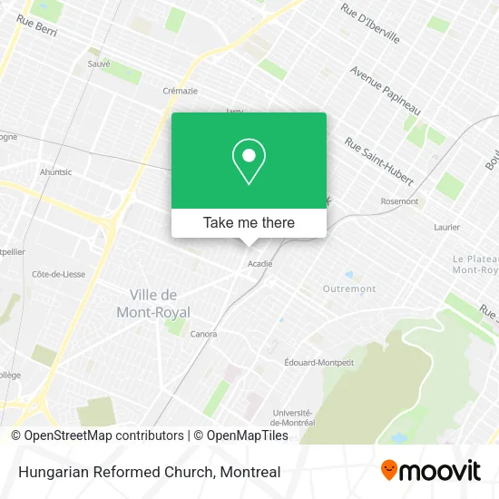 Hungarian Reformed Church map