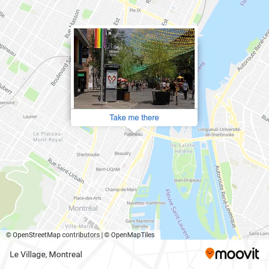 Le Village map
