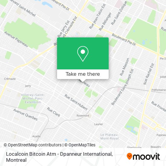 Localcoin Bitcoin Atm - Dpanneur International map