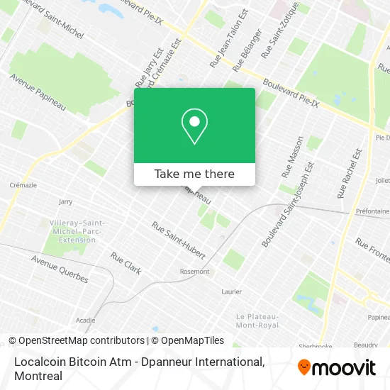 Localcoin Bitcoin Atm - Dpanneur International map