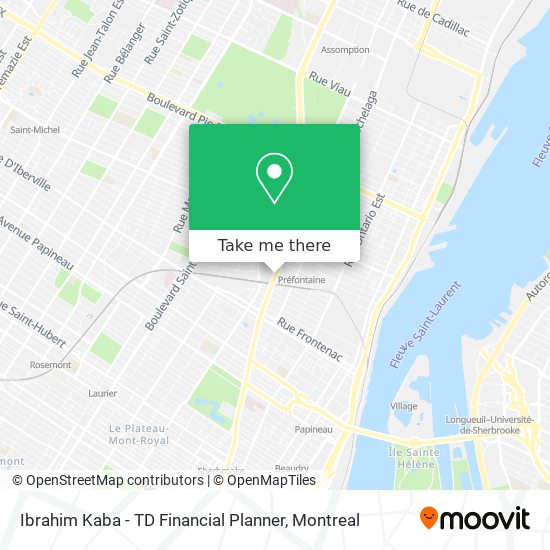Ibrahim Kaba - TD Financial Planner map