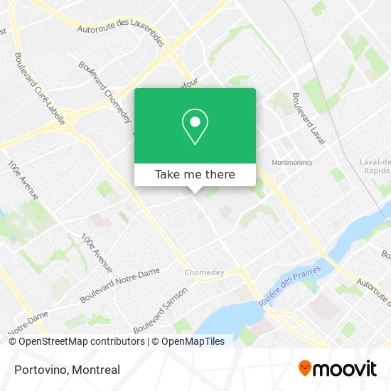 Portovino map