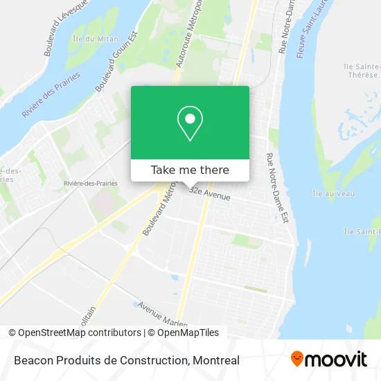 Beacon Produits de Construction map