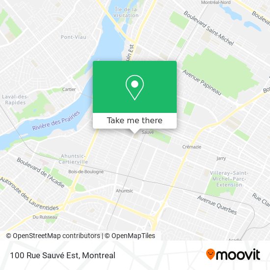 100 Rue Sauvé Est map