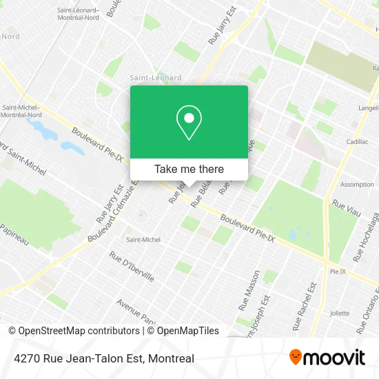 4270 Rue Jean-Talon Est map
