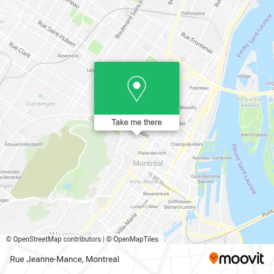 Rue Jeanne-Mance map