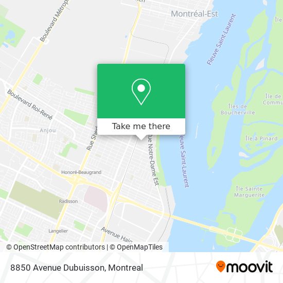 8850 Avenue Dubuisson map
