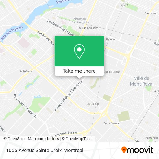 1055 Avenue Sainte Croix map