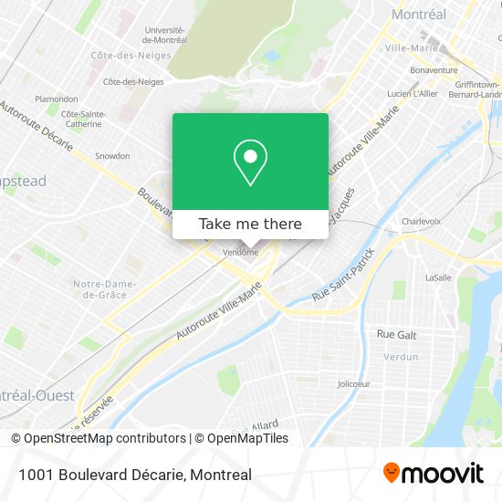 1001 Boulevard Décarie map