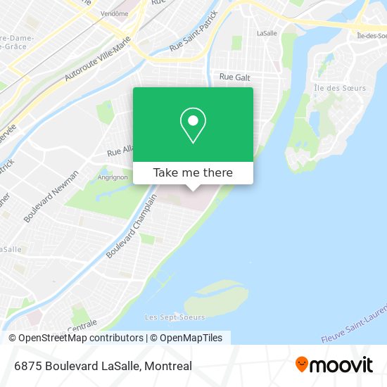 6875 Boulevard LaSalle map