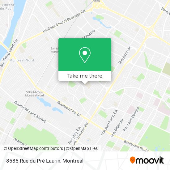 8585 Rue du Pré Laurin map