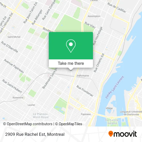 2909 Rue Rachel Est map
