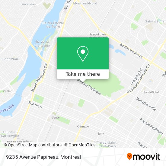 9235 Avenue Papineau map