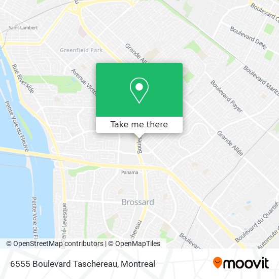 6555 Boulevard Taschereau map