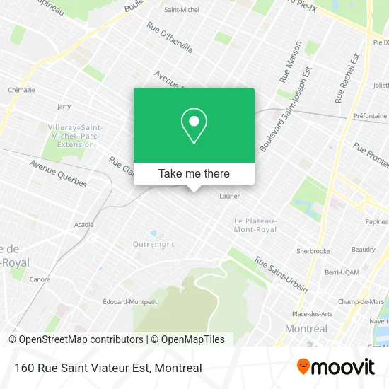160 Rue Saint Viateur Est map