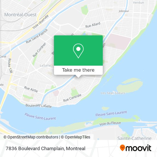 7836 Boulevard Champlain map