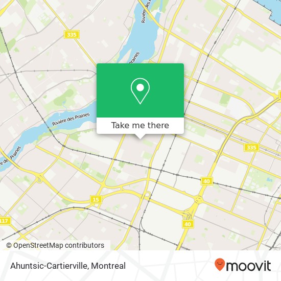 Ahuntsic-Cartierville map