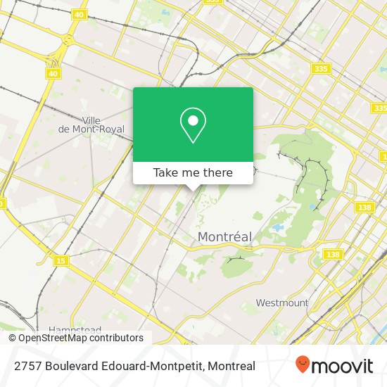 2757 Boulevard Edouard-Montpetit map