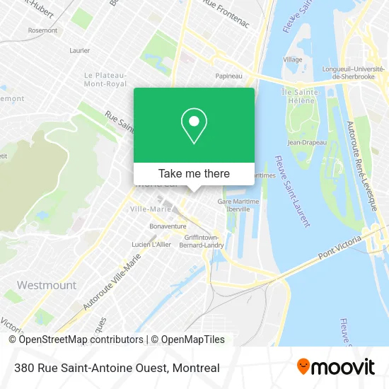 380 Rue Saint-Antoine Ouest map