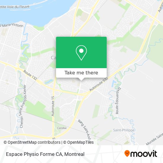 Espace Physio Forme CA map
