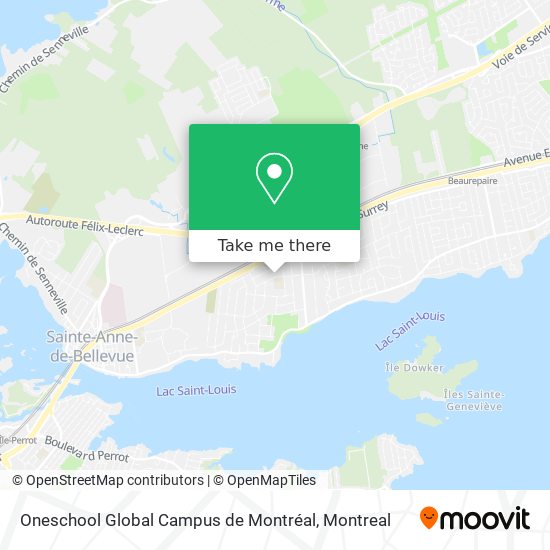 Oneschool Global Campus de Montréal map