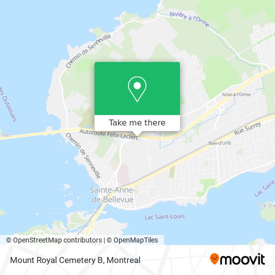 Mount Royal Cemetery B map