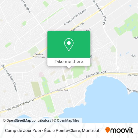 Camp de Jour Yopi - École Pointe-Claire map