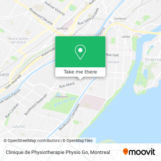 Clinique de Physiotherapie Physio Go map