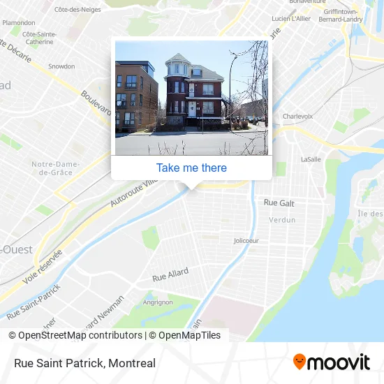 Rue Saint Patrick map