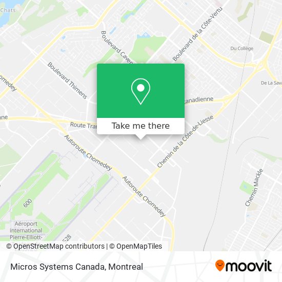 Micros Systems Canada map