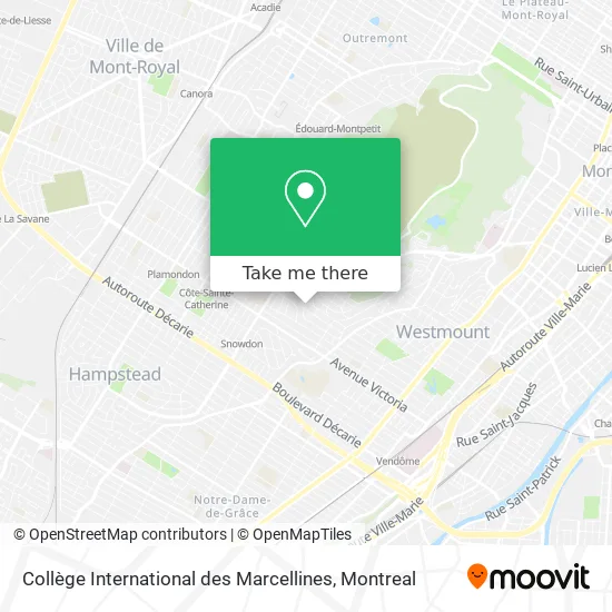 Collège International des Marcellines map