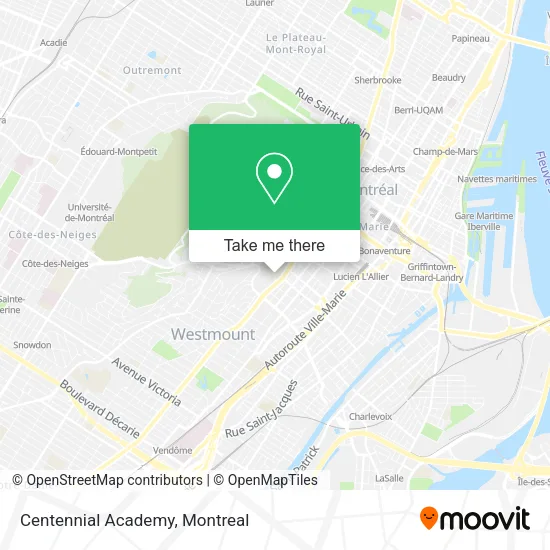 Centennial Academy map