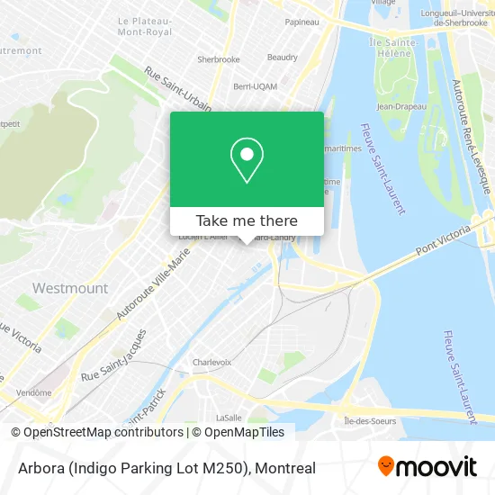 Arbora (Indigo Parking Lot M250) map