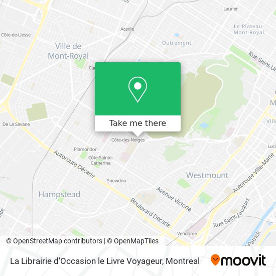 La Librairie d'Occasion le Livre Voyageur map